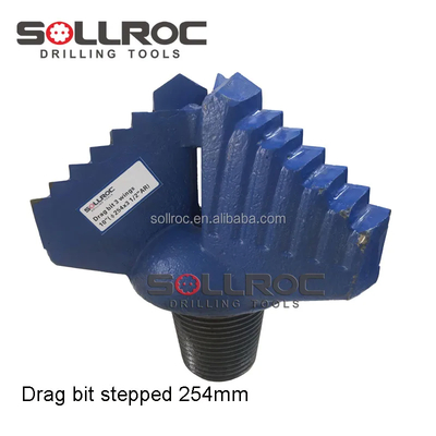 API 2 3/8' REG Thread Drag Bit مصنوعة بواسطة معالجة التزوير المتقدمة