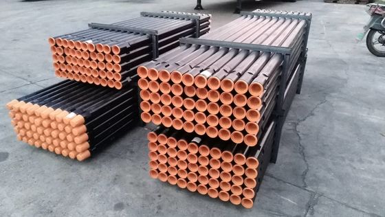 أنابيب الحفر ذات خيط API DTH مع مسطحات مفتاح الفرنش الاختيارية لحفر الآبار